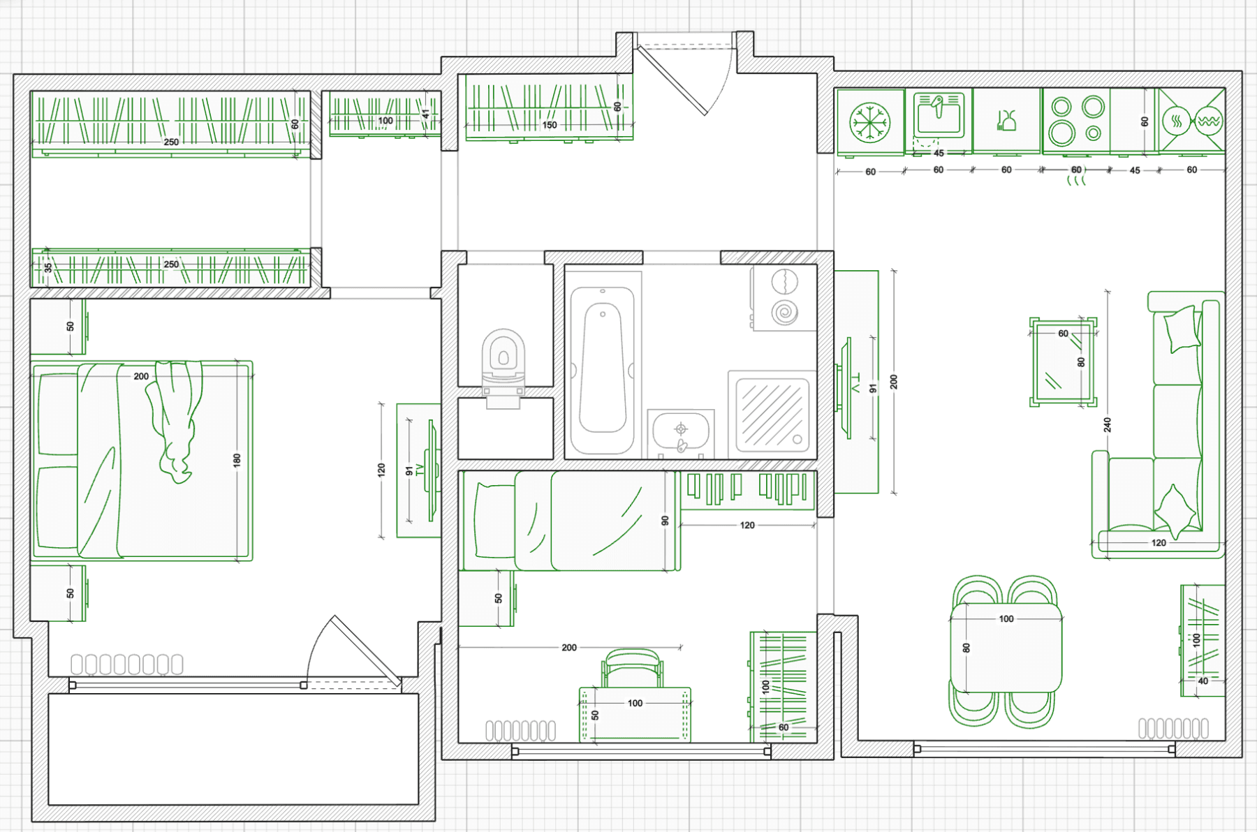 2 bedroom with open-plan kitchen flat for sale, 61 m², Jana Palacha, Mladá Boleslav, Středočeský Region 2 bedroom with open-plan kitchen flat for sale, 61 m², Jana Palacha, Mladá Boleslav, Středočeský Region
