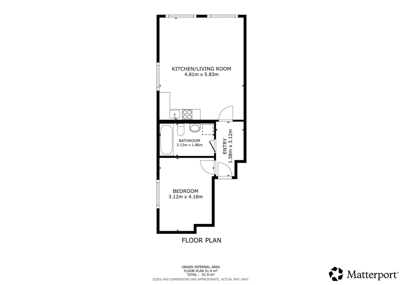1 bedroom with open-plan kitchen flat to rent, 53 m², Arnošta Valenty, Prague, Prague 1 bedroom with open-plan kitchen flat to rent, 53 m², Arnošta Valenty, Prague, Prague