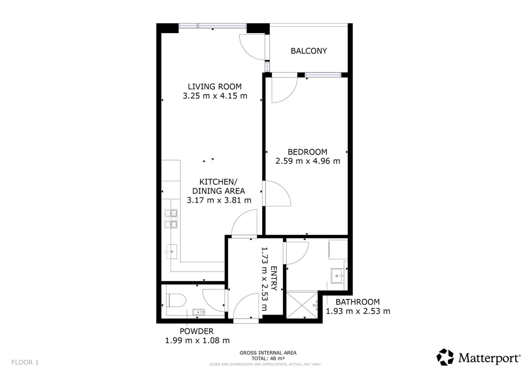 1 bedroom with open-plan kitchen flat to rent, 50 m², Arnošta Valenty, Prague, Prague 1 bedroom with open-plan kitchen flat to rent, 50 m², Arnošta Valenty, Prague, Prague