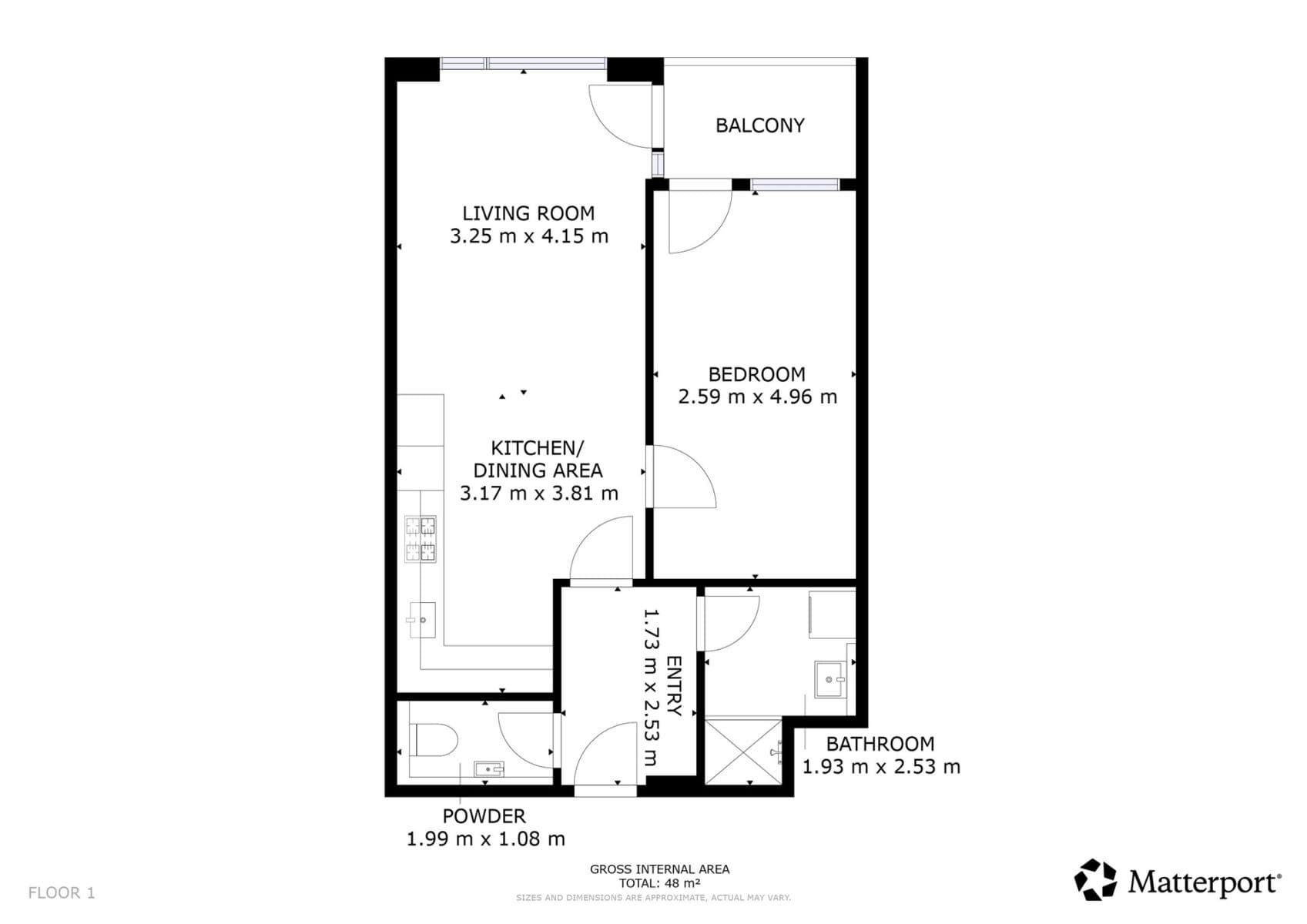 1 bedroom with open-plan kitchen flat to rent, 50 m², Arnošta Valenty, Prague, Prague 1 bedroom with open-plan kitchen flat to rent, 50 m², Arnošta Valenty, Prague, Prague