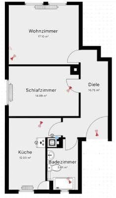 2 bedroom flat to rent, 61 m², Heilbronn, Baden-Württemberg 2 bedroom flat to rent, 61 m², Heilbronn, Baden-Württemberg