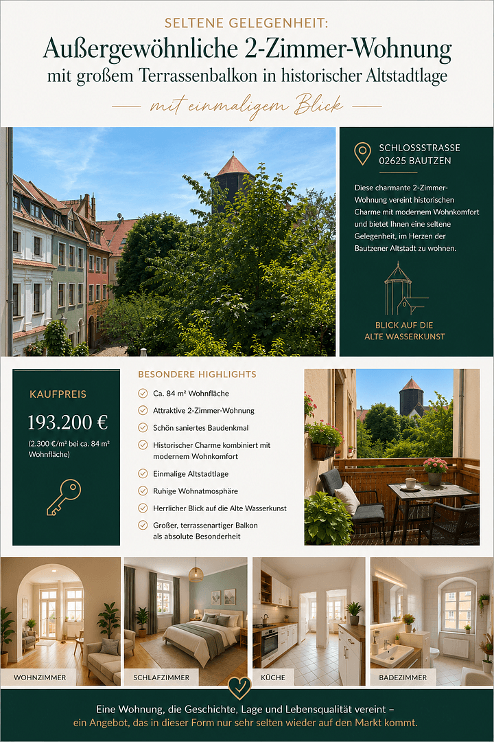 2 bedroom flat for sale, 84 m², Bautzen, Saxony 2 bedroom flat for sale, 84 m², Bautzen, Saxony