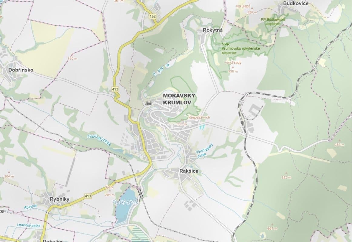 plot for sale, 1,101 m², Moravský Krumlov, Jihomoravský Region plot for sale, 1,101 m², Moravský Krumlov, Jihomoravský Region
