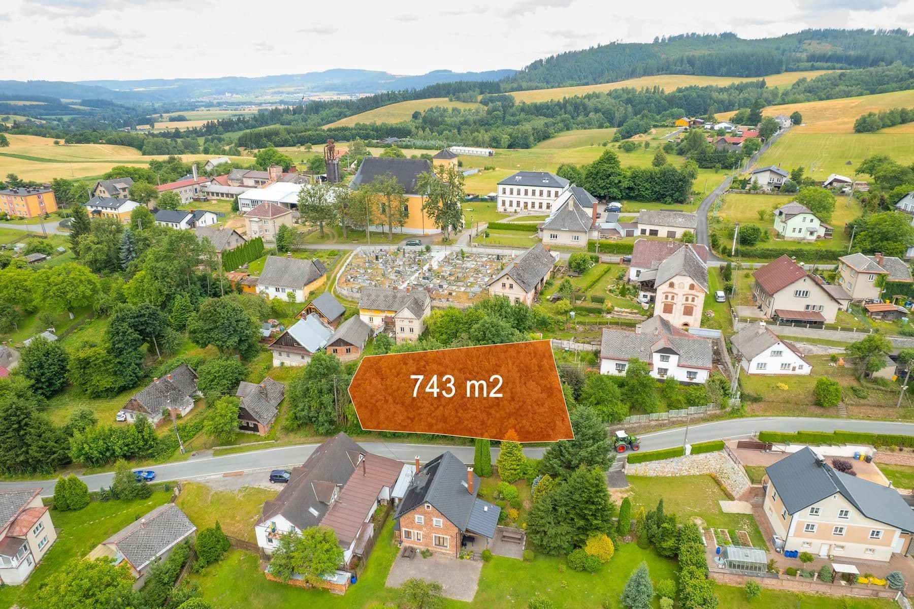 plot for sale, 743 m², Písařov, Olomoucký Region plot for sale, 743 m², Písařov, Olomoucký Region