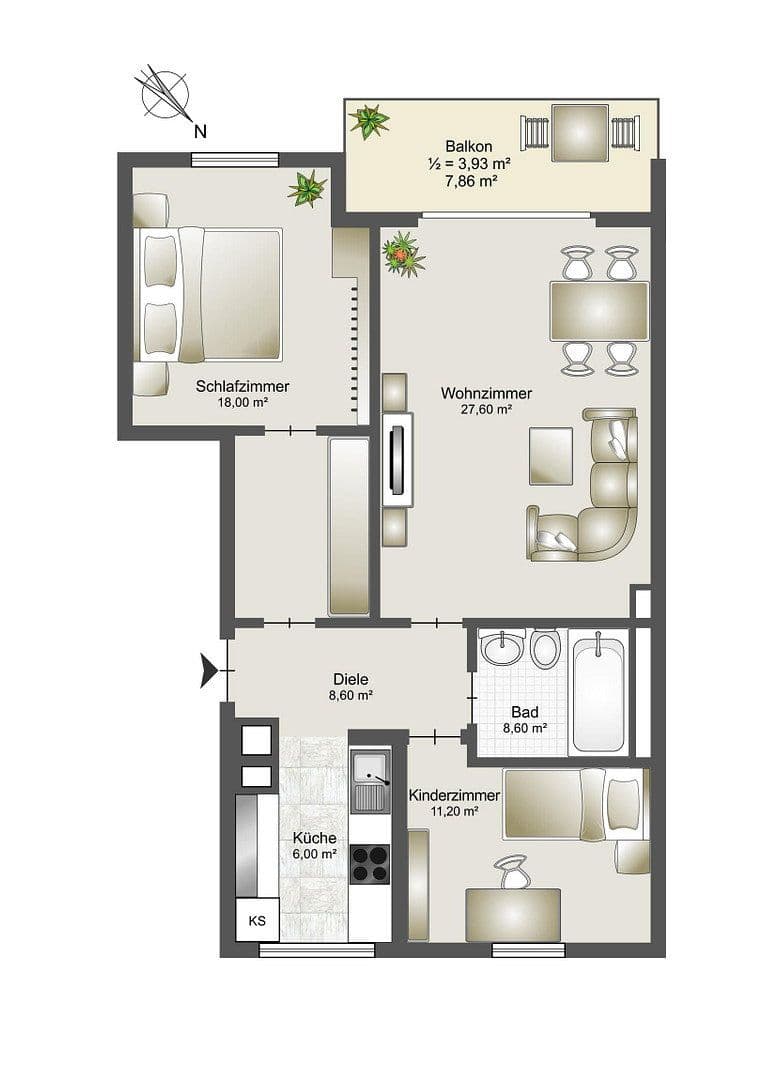 3 bedroom flat to rent, 80 m², München, Bavaria 3 bedroom flat to rent, 80 m², München, Bavaria