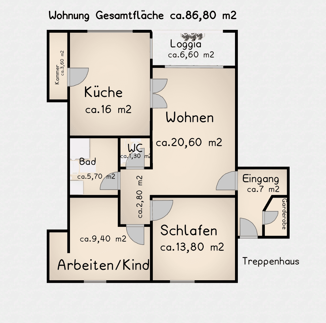 3 bedroom flat for sale, 84 m², Nonnenstrasse 5d, Leipzig, Saxony 3 bedroom flat for sale, 84 m², Nonnenstrasse 5d, Leipzig, Saxony