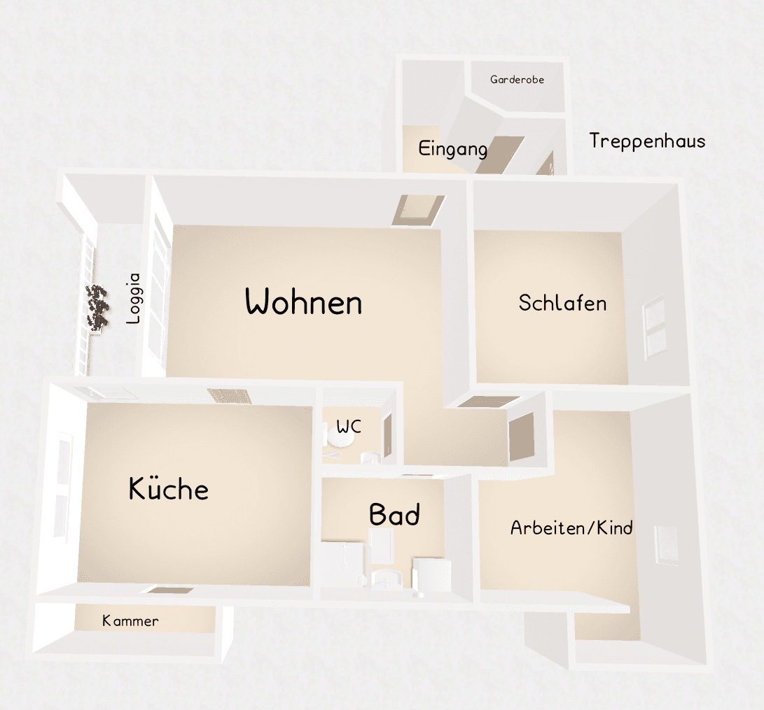 3 bedroom flat for sale, 84 m², Nonnenstrasse 5d, Leipzig, Saxony 3 bedroom flat for sale, 84 m², Nonnenstrasse 5d, Leipzig, Saxony