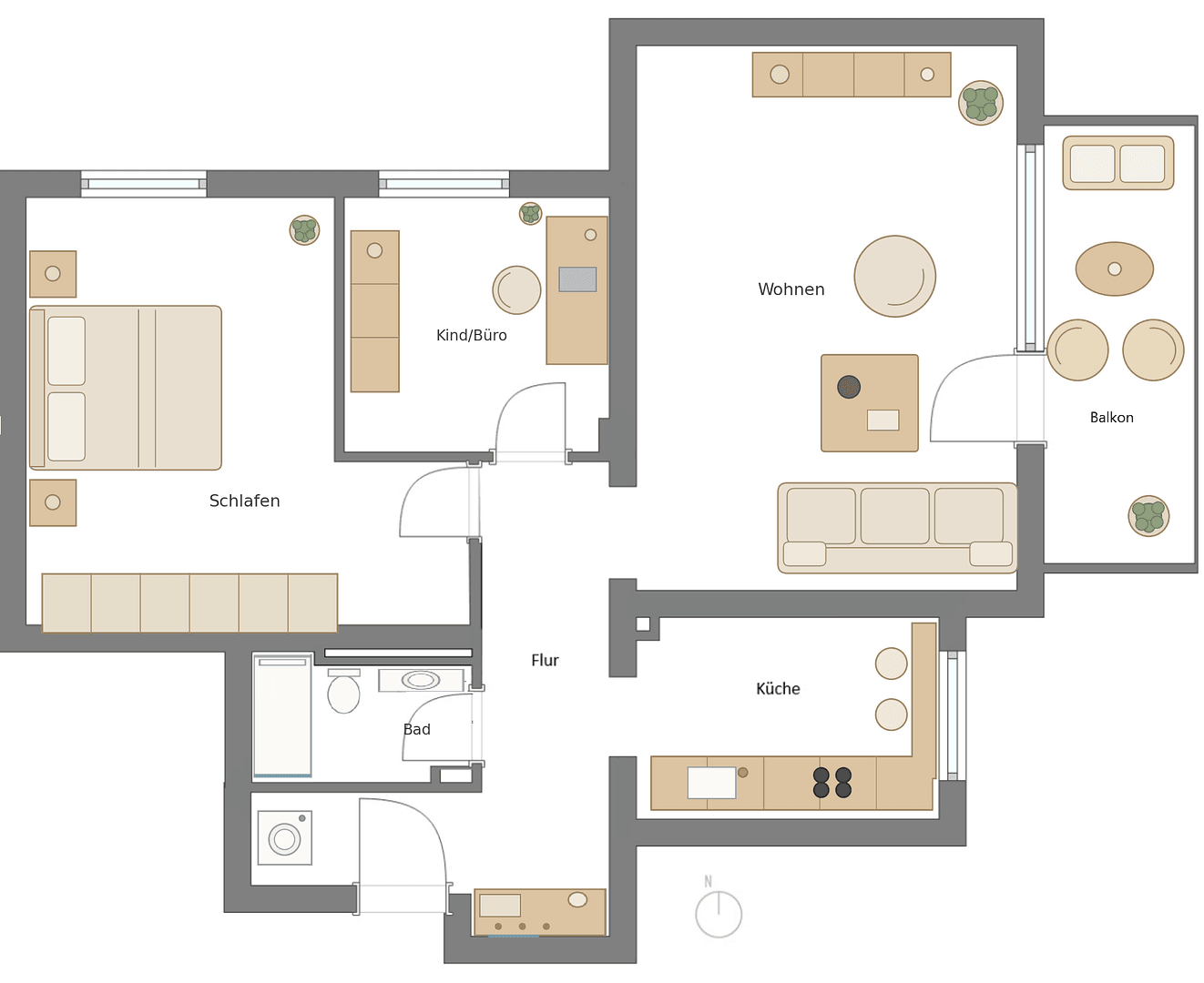 1 bedroom with open-plan kitchen flat for sale, 77 m², München, Bavaria 1 bedroom with open-plan kitchen flat for sale, 77 m², München, Bavaria