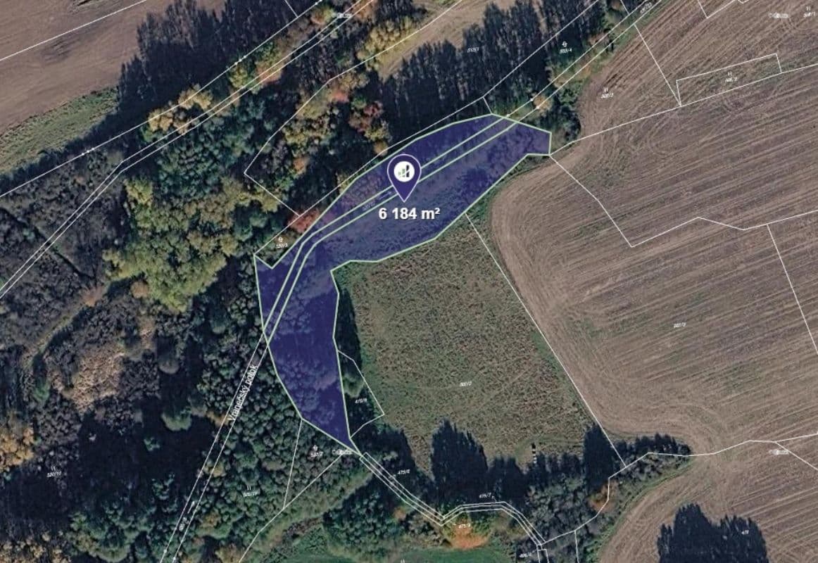 plot for sale, 6,184 m², Vrančice, Středočeský Region plot for sale, 6,184 m², Vrančice, Středočeský Region