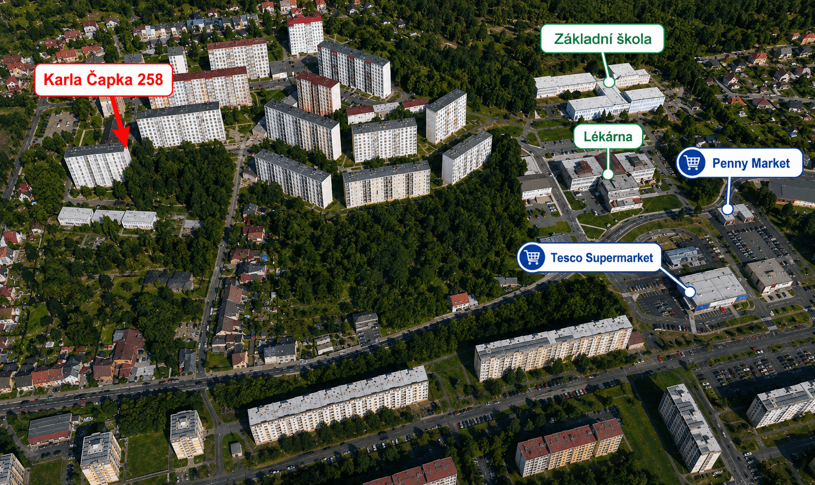 2 bedroom flat for sale, 61 m², Karla Čapka, Krupka, Ústecký Region 2 bedroom flat for sale, 61 m², Karla Čapka, Krupka, Ústecký Region