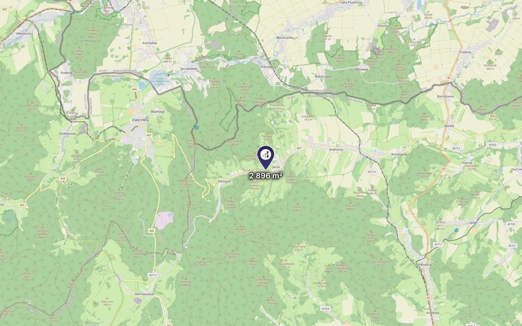plot for sale, 2,896 m², Janov, Moravskoslezský Region plot for sale, 2,896 m², Janov, Moravskoslezský Region