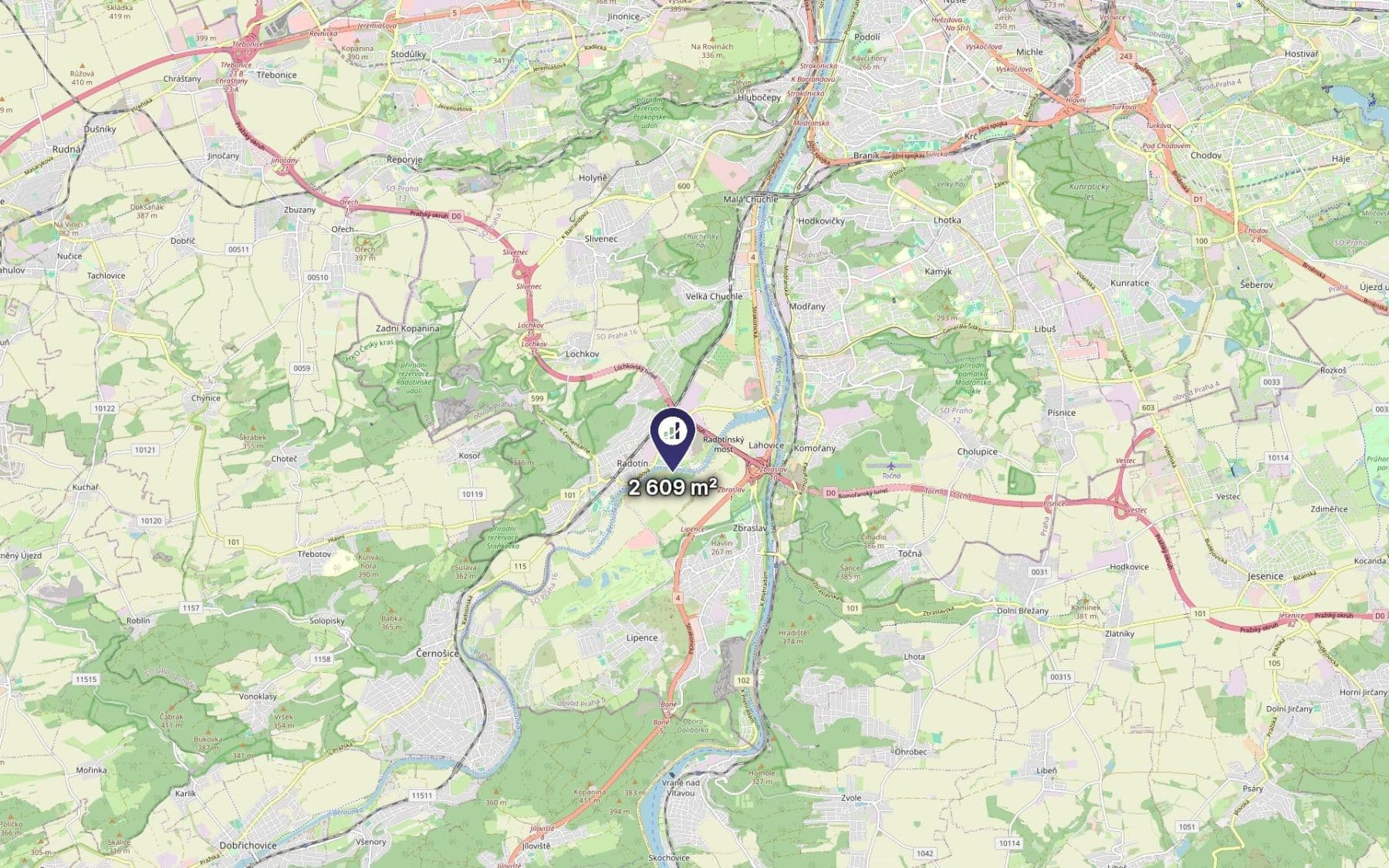 plot for sale, 1,305 m², Prague, Prague plot for sale, 1,305 m², Prague, Prague
