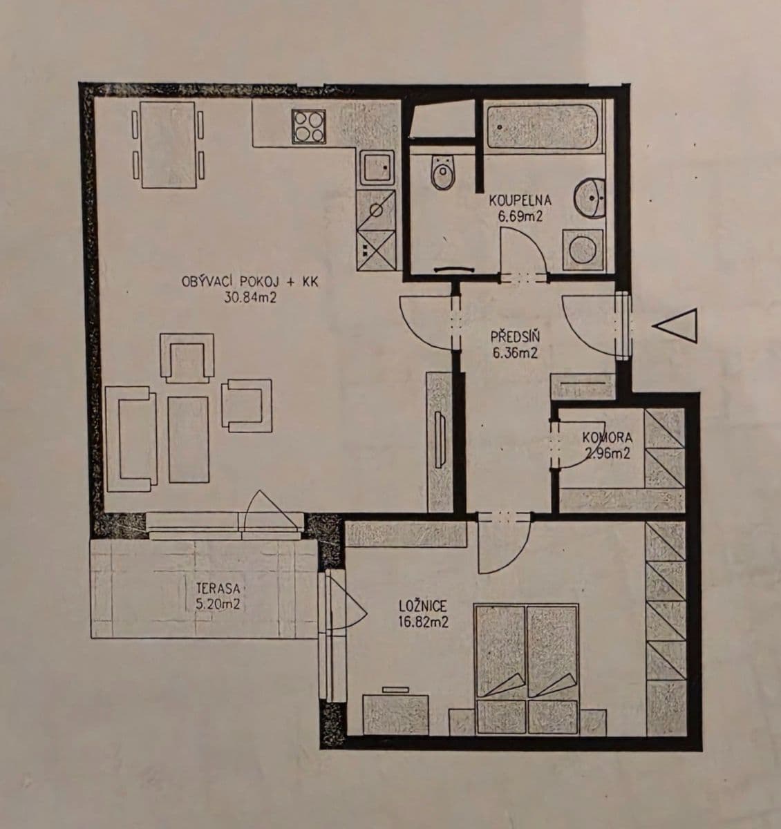 1 bedroom with open-plan kitchen flat to rent, 63 m², Bratislavská, Prague, Prague 1 bedroom with open-plan kitchen flat to rent, 63 m², Bratislavská, Prague, Prague