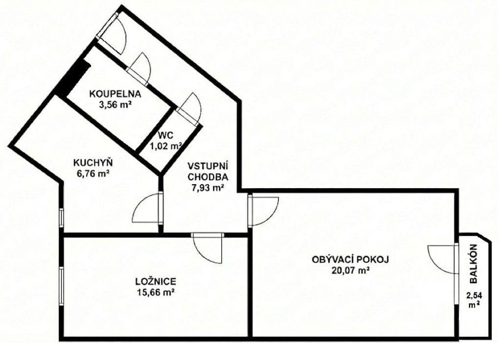 2 bedroom flat for sale, 55 m², Nejedlého, Sezemice, Pardubický Region 2 bedroom flat for sale, 55 m², Nejedlého, Sezemice, Pardubický Region