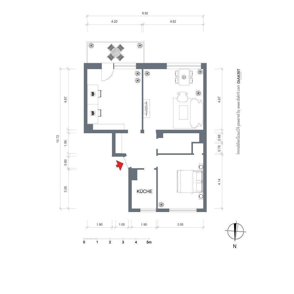 2 bedroom with open-plan kitchen flat to rent, 73 m², Hermannshöhe 24, Bochum, North Rhine-Westphalia 2 bedroom with open-plan kitchen flat to rent, 73 m², Hermannshöhe 24, Bochum, North Rhine-Westphalia