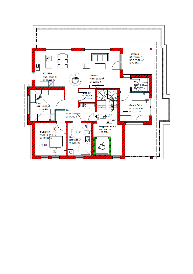 3 bedroom with open-plan kitchen flat to rent, 141 m², Julius-Seiler-Strasse 1b, Schwanau, Baden-Württemberg 3 bedroom with open-plan kitchen flat to rent, 141 m², Julius-Seiler-Strasse 1b, Schwanau, Baden-Württemberg