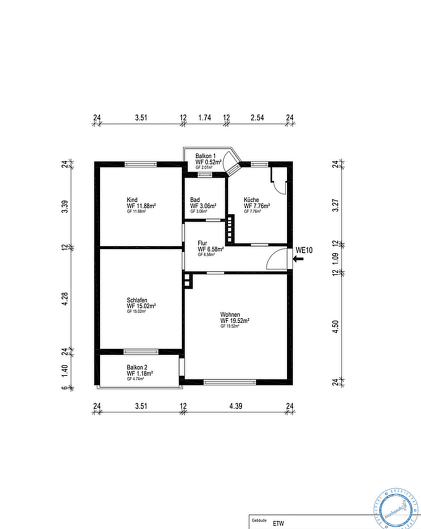 3 bedroom flat to rent, 67 m², Bremerhaven, Bremen 3 bedroom flat to rent, 67 m², Bremerhaven, Bremen