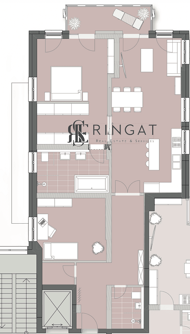 2 bedroom with open-plan kitchen flat to rent, 114 m², Frankfurt am Main, Hesse 2 bedroom with open-plan kitchen flat to rent, 114 m², Frankfurt am Main, Hesse