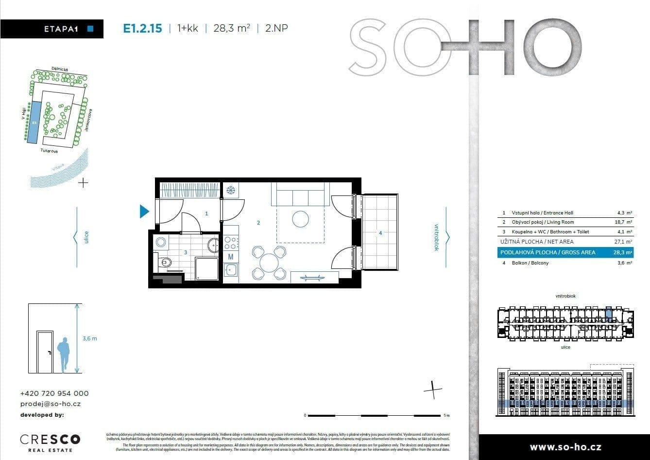 Studio flat to rent, 41 m², Tusarova, Prague, Prague Studio flat to rent, 41 m², Tusarova, Prague, Prague