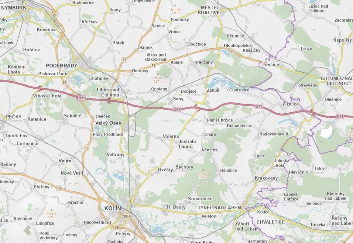 plot for sale, 2,561 m², Jestřabí Lhota, Středočeský Region plot for sale, 2,561 m², Jestřabí Lhota, Středočeský Region