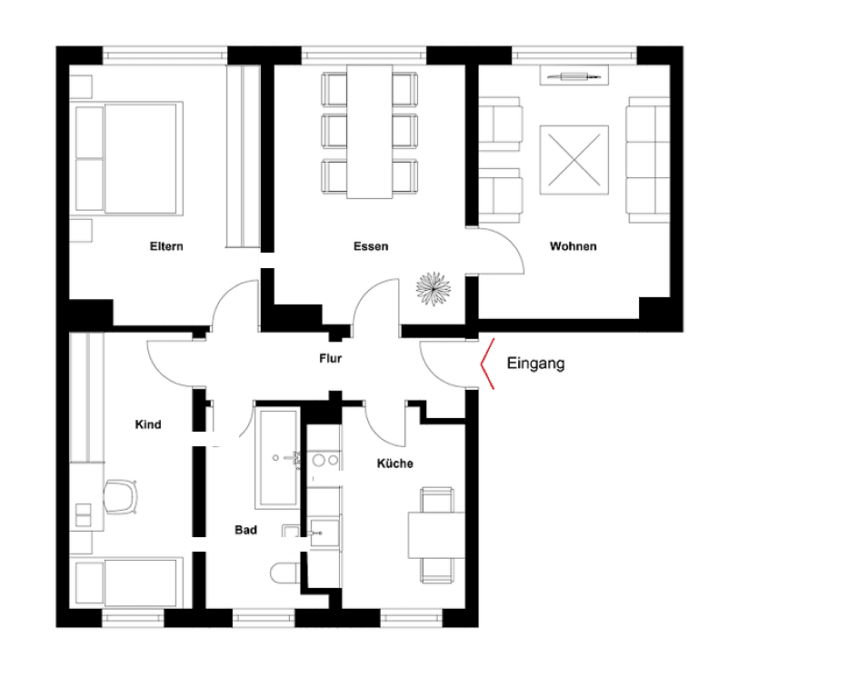4 bedroom flat to rent, 79 m², Straße der Jugend 2, Altenpleen, Mecklenburg-Vorpommern 4 bedroom flat to rent, 79 m², Straße der Jugend 2, Altenpleen, Mecklenburg-Vorpommern
