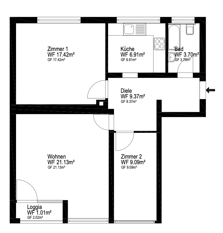 3 bedroom flat for sale, 65 m², Damaschkestr. 6, Berlin, Berlin 3 bedroom flat for sale, 65 m², Damaschkestr. 6, Berlin, Berlin