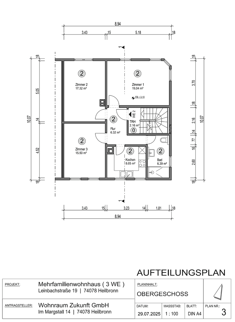 3 bedroom flat for sale, 73 m², Leinbachstr. 19, Heilbronn, Baden-Württemberg 3 bedroom flat for sale, 73 m², Leinbachstr. 19, Heilbronn, Baden-Württemberg