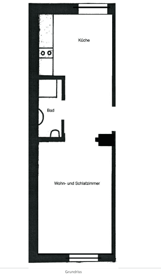 1 bedroom flat to rent, 22 m², Kornwestheim, Baden-Württemberg 1 bedroom flat to rent, 22 m², Kornwestheim, Baden-Württemberg