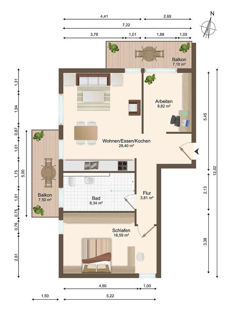 3 bedroom flat for sale, 74 m², Brunnengasse 6, Ingersheim, Baden-Württemberg 3 bedroom flat for sale, 74 m², Brunnengasse 6, Ingersheim, Baden-Württemberg