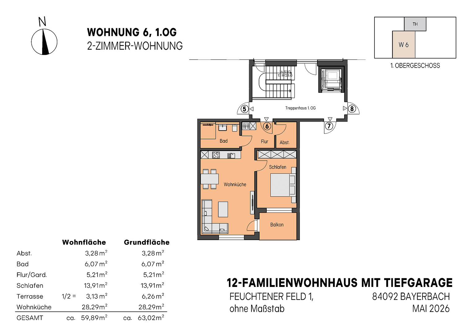 3 bedroom flat for sale, 86 m², Feuchtener Feld 1, Bayerbach bei Ergoldsbach, Bavaria 3 bedroom flat for sale, 86 m², Feuchtener Feld 1, Bayerbach bei Ergoldsbach, Bavaria