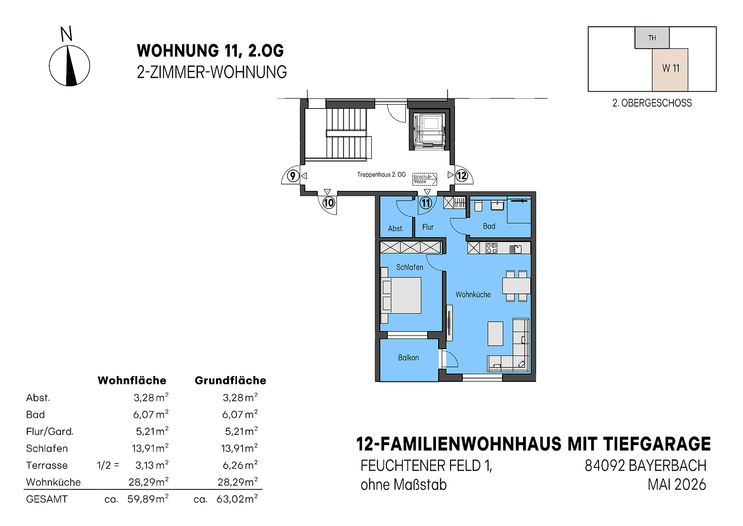 2 bedroom flat for sale, 60 m², Feuchtener Feld 1, Bayerbach bei Ergoldsbach, Bavaria 2 bedroom flat for sale, 60 m², Feuchtener Feld 1, Bayerbach bei Ergoldsbach, Bavaria