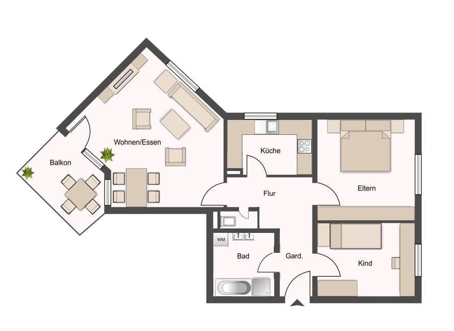 3 bedroom flat to rent, 69 m², Werderstraße 168, Heilbronn, Baden-Württemberg 3 bedroom flat to rent, 69 m², Werderstraße 168, Heilbronn, Baden-Württemberg