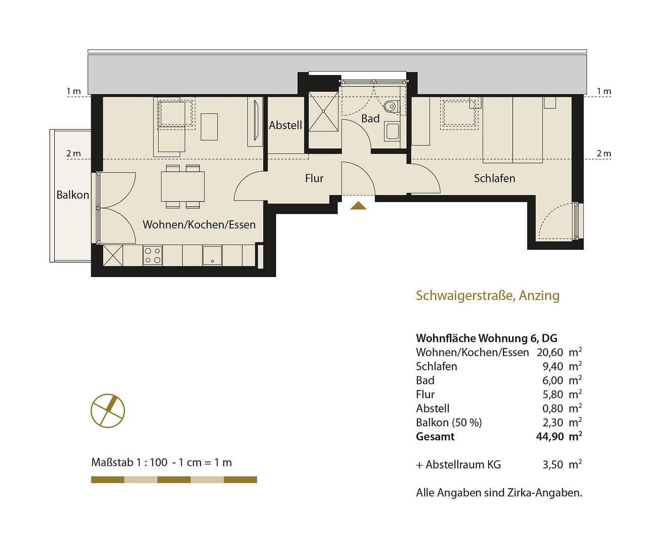 2 bedroom flat to rent, 45 m², Anzing, Bavaria 2 bedroom flat to rent, 45 m², Anzing, Bavaria