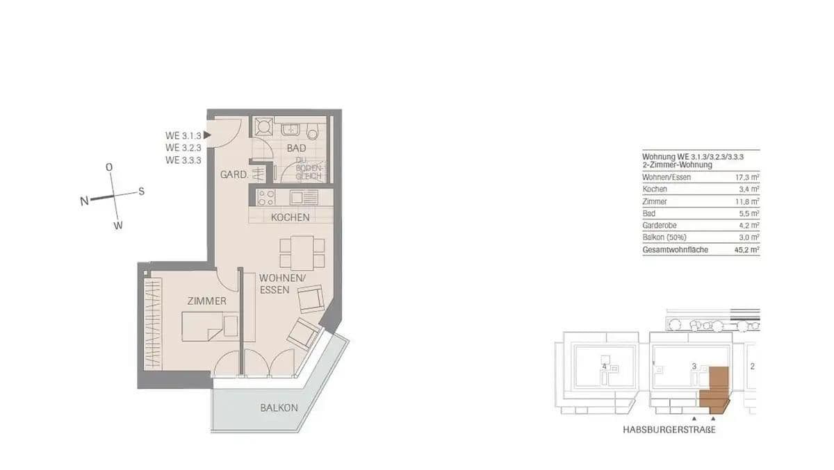 2 bedroom flat to rent, 45 m², Habsburger Straße, Freiburg im Breisgau, Baden-Württemberg 2 bedroom flat to rent, 45 m², Habsburger Straße, Freiburg im Breisgau, Baden-Württemberg