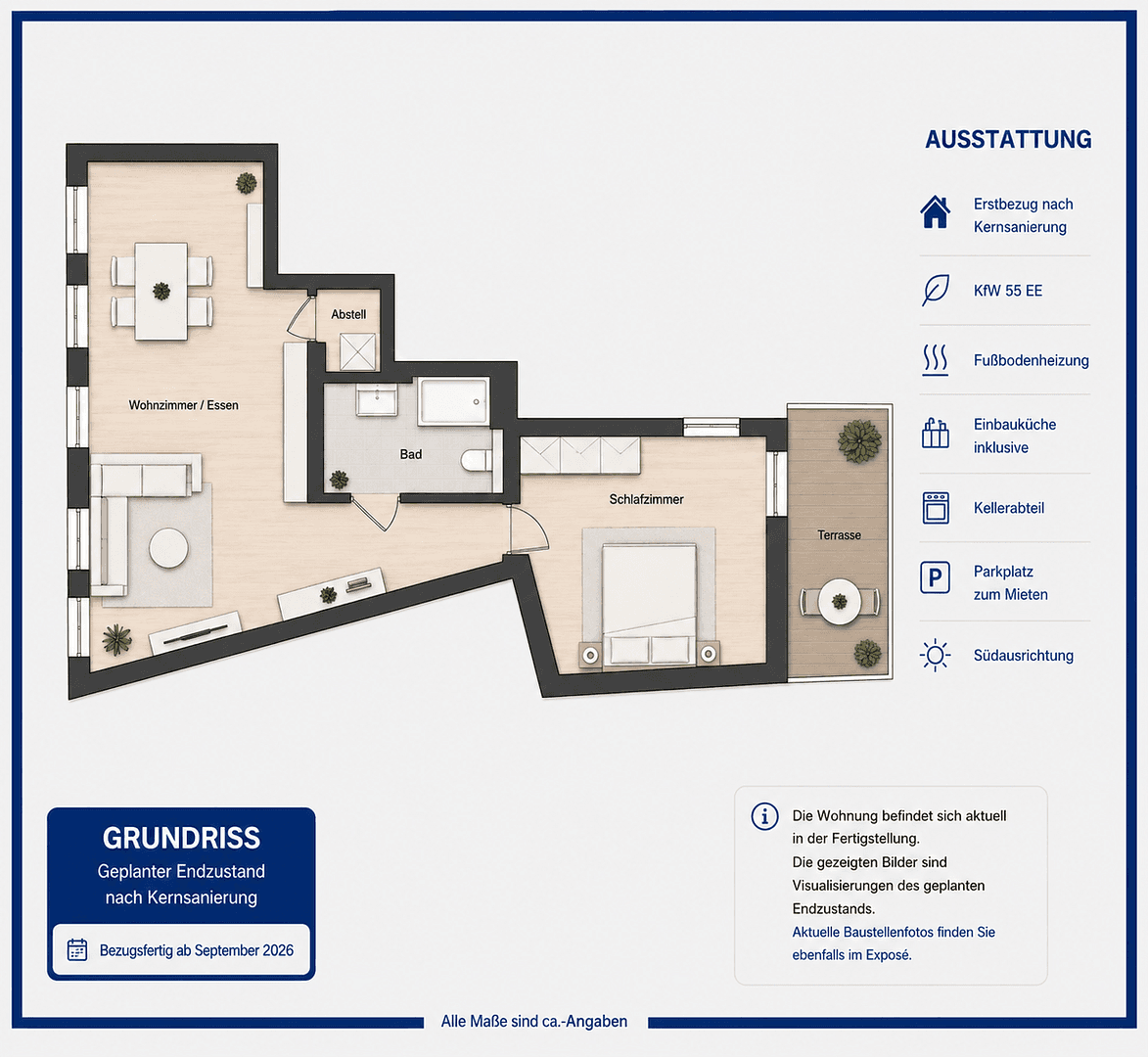 2 bedroom flat to rent, 61 m², Magdalenenstraße 1, Gernsheim, Hesse 2 bedroom flat to rent, 61 m², Magdalenenstraße 1, Gernsheim, Hesse