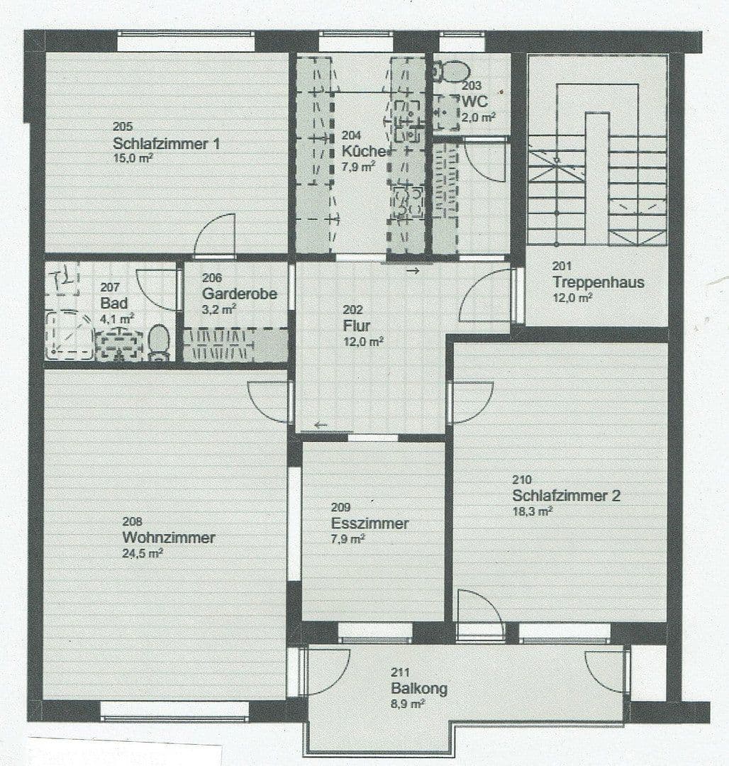 2 bedroom with open-plan kitchen flat for sale, 99 m², Hamburg, Hamburg 2 bedroom with open-plan kitchen flat for sale, 99 m², Hamburg, Hamburg