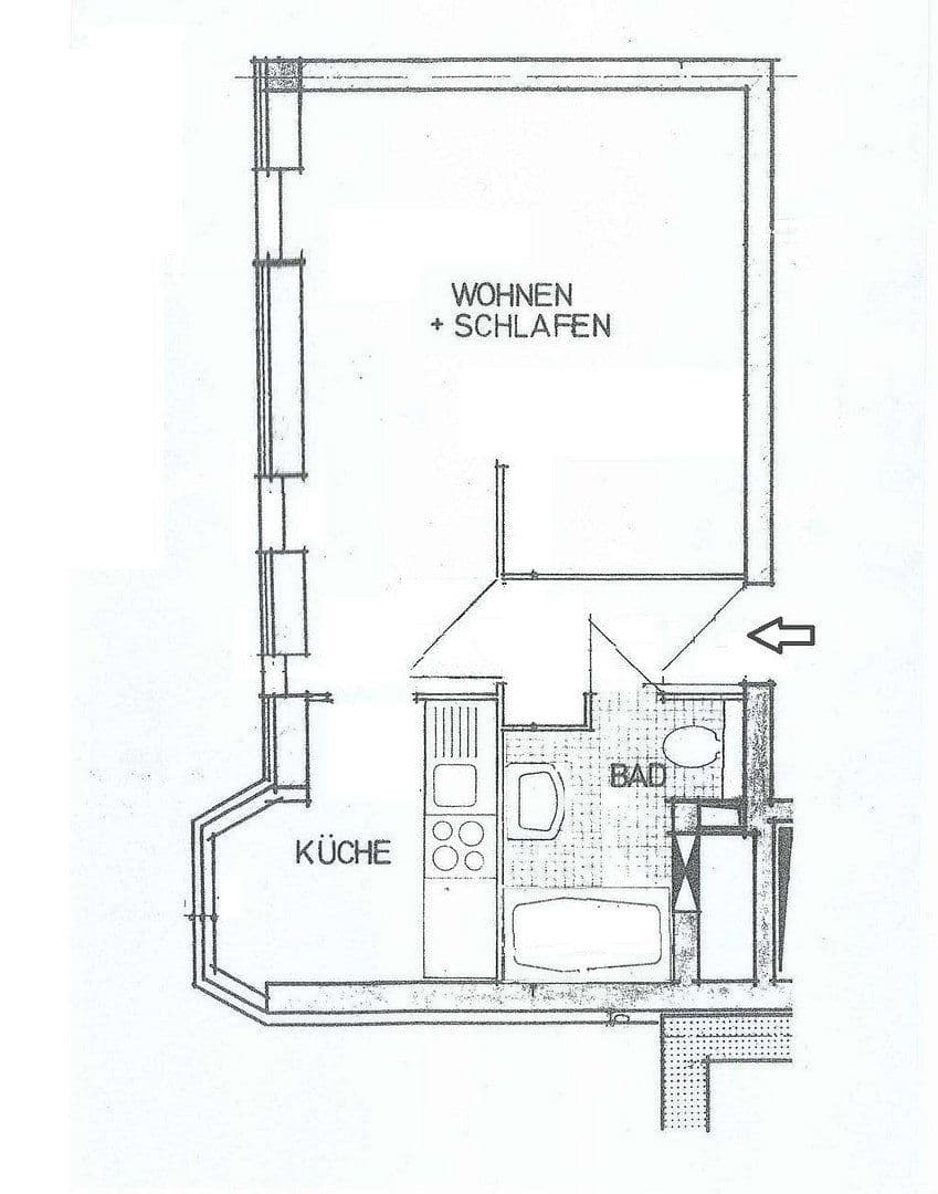 1 bedroom flat to rent, 30 m², Hauptstr. 48, Solingen, North Rhine-Westphalia 1 bedroom flat to rent, 30 m², Hauptstr. 48, Solingen, North Rhine-Westphalia