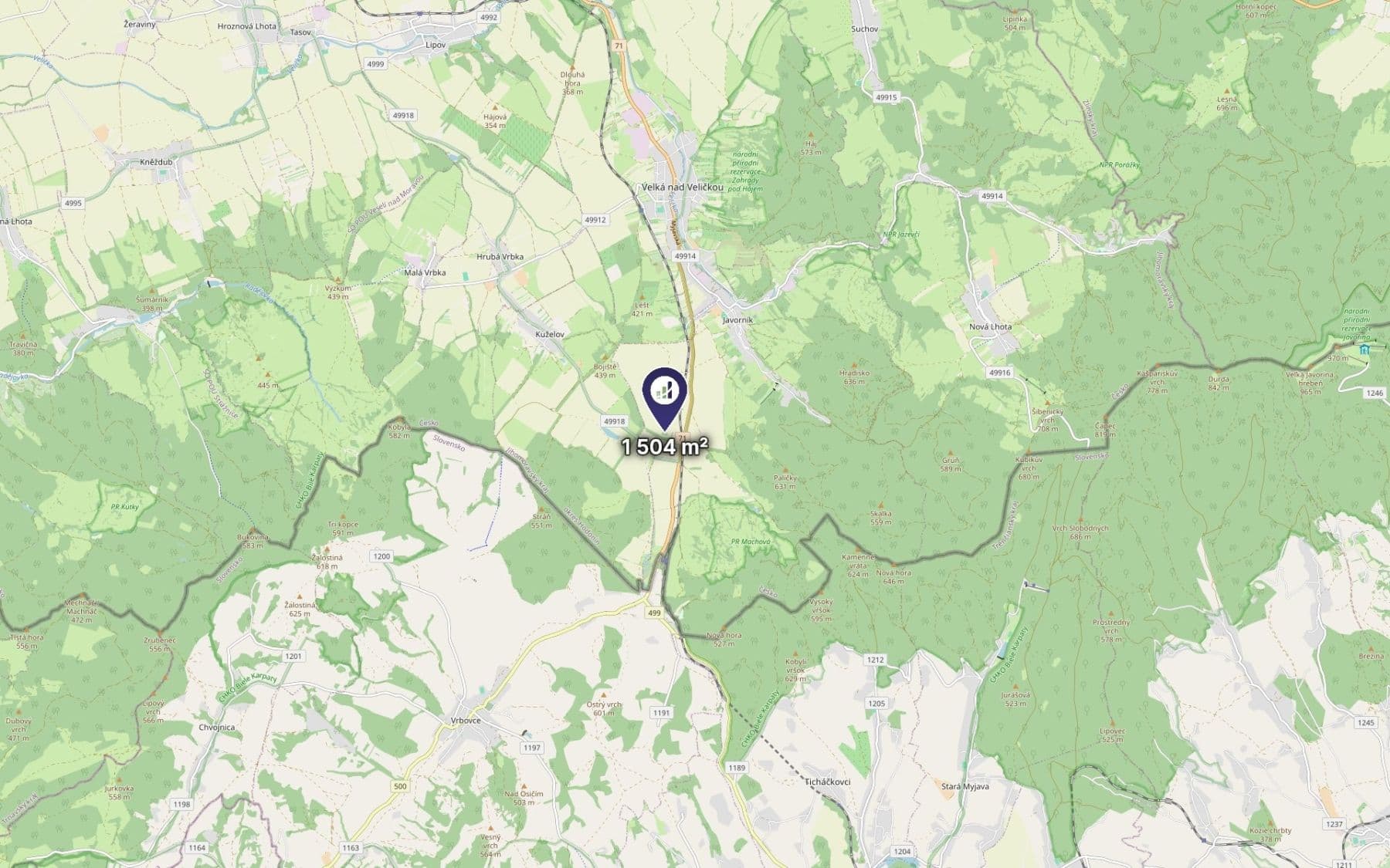 plot for sale, 752 m², Javorník, Jihomoravský Region plot for sale, 752 m², Javorník, Jihomoravský Region