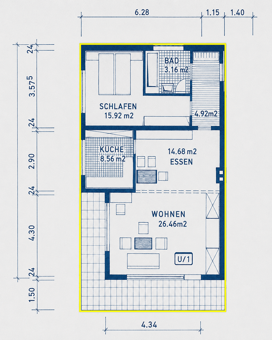 2 bedroom flat to rent, 81 m², Graf-Berthold-Straße 22, Bad Herrenalb, Baden-Württemberg 2 bedroom flat to rent, 81 m², Graf-Berthold-Straße 22, Bad Herrenalb, Baden-Württemberg