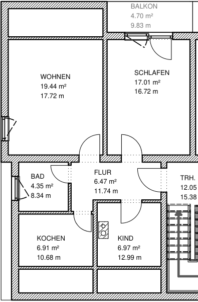 1 bedroom with open-plan kitchen flat to rent, 59 m², Wöllstadt, Hesse 1 bedroom with open-plan kitchen flat to rent, 59 m², Wöllstadt, Hesse