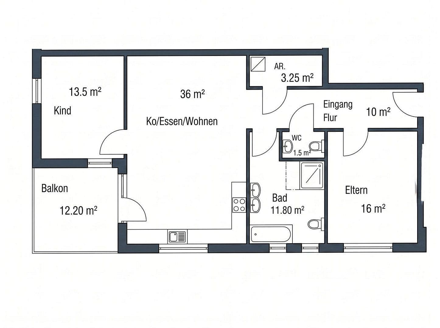 3 bedroom flat to rent, 95 m², Jockgrim, Rhineland-Palatinate 3 bedroom flat to rent, 95 m², Jockgrim, Rhineland-Palatinate