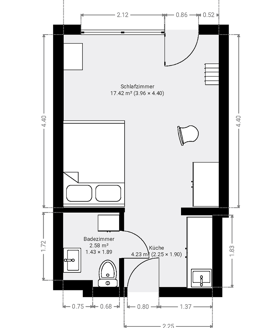1 bedroom flat to rent, 31 m², Nußloch, Baden-Württemberg 1 bedroom flat to rent, 31 m², Nußloch, Baden-Württemberg