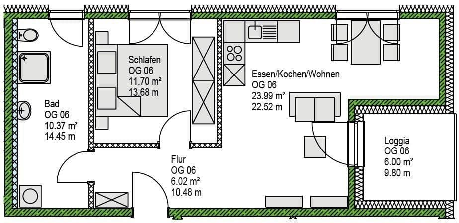 2 bedroom flat for sale, 58 m², Stauffenbergstraße 2, Berg b.Neumarkt i.d.OPf., Bavaria 2 bedroom flat for sale, 58 m², Stauffenbergstraße 2, Berg b.Neumarkt i.d.OPf., Bavaria