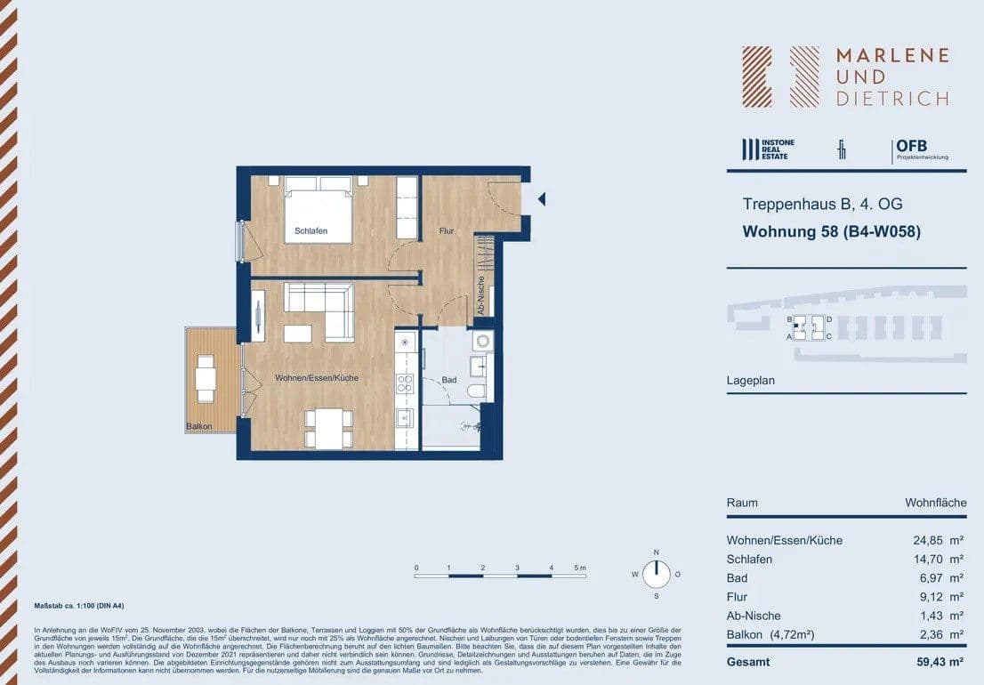 2 bedroom flat to rent, 60 m², Friedenauer Höhe 23a, Berlin, Berlin 2 bedroom flat to rent, 60 m², Friedenauer Höhe 23a, Berlin, Berlin