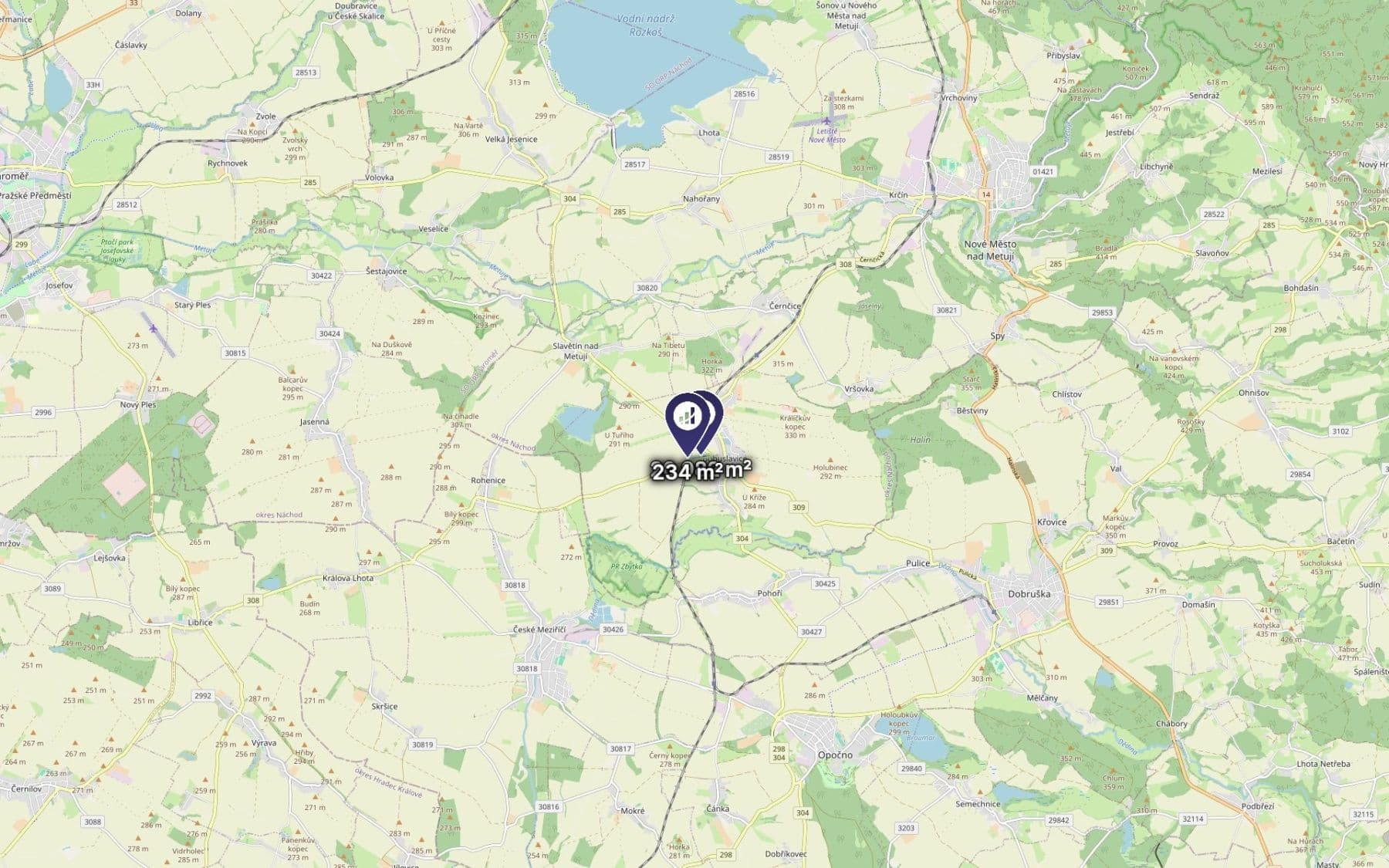 plot for sale, 21,216 m², Bohuslavice, Královéhradecký Region plot for sale, 21,216 m², Bohuslavice, Královéhradecký Region