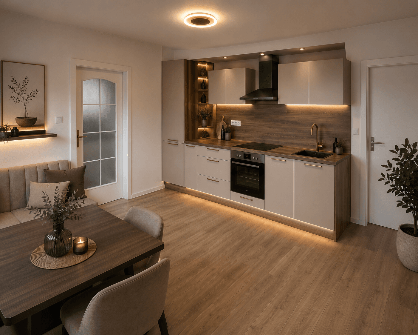1 bedroom with open-plan kitchen flat to rent, 50 m², Ořech, Středočeský Region 1 bedroom with open-plan kitchen flat to rent, 50 m², Ořech, Středočeský Region