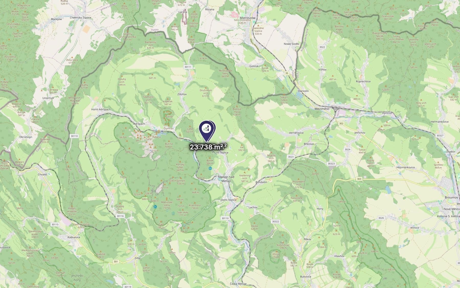 plot for sale, 150,081 m², Teplice nad Metují, Královéhradecký Region plot for sale, 150,081 m², Teplice nad Metují, Královéhradecký Region