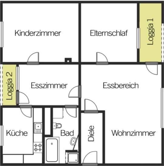 4 bedroom flat to rent, 85 m², Bodelschwinghstraße 55, Amberg, Bavaria 4 bedroom flat to rent, 85 m², Bodelschwinghstraße 55, Amberg, Bavaria