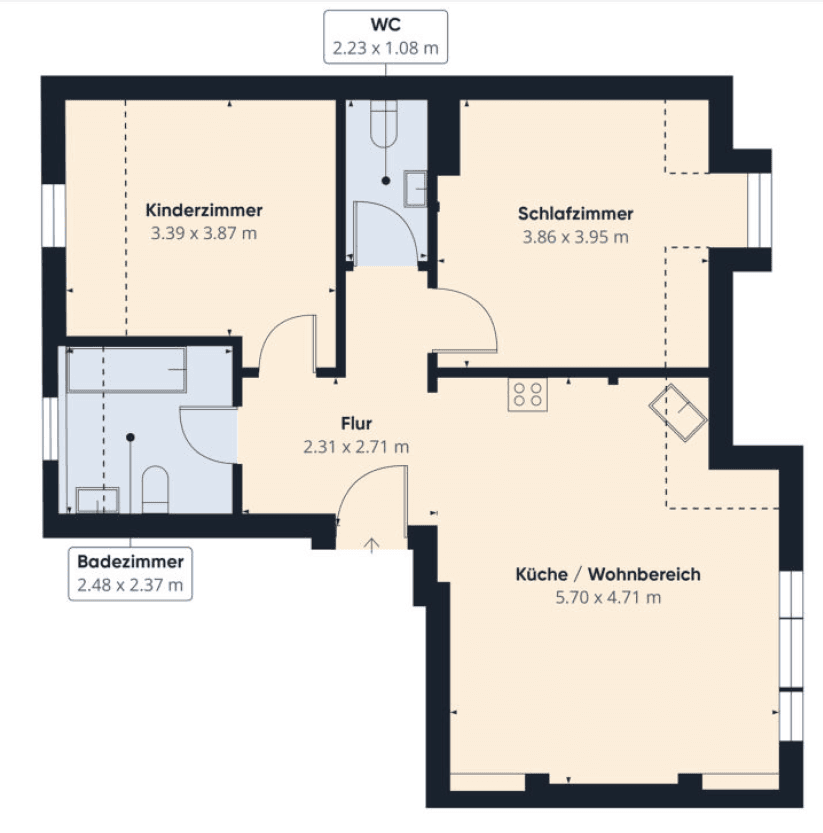 3 bedroom flat to rent, 69 m², Große Diesdorfer Straße 14, Magdeburg, Saxony-Anhalt 3 bedroom flat to rent, 69 m², Große Diesdorfer Straße 14, Magdeburg, Saxony-Anhalt