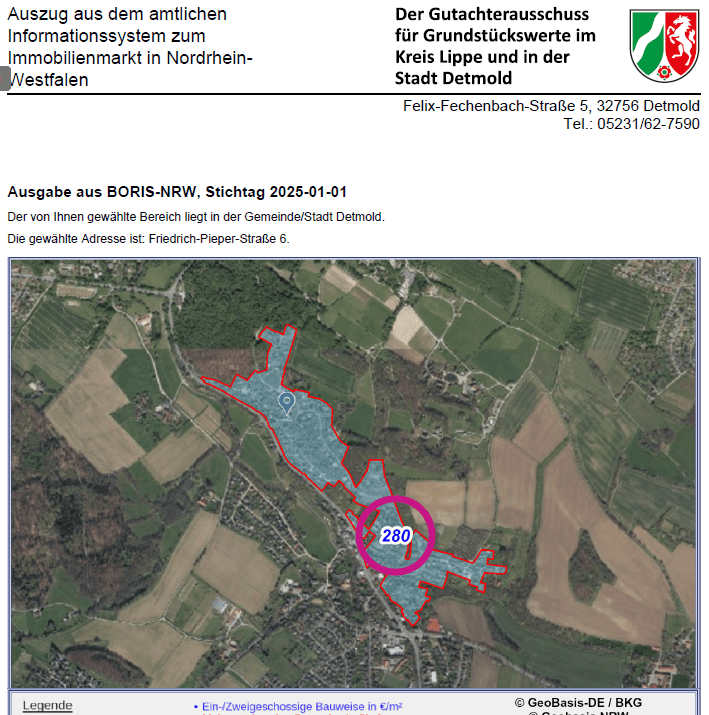 plot for sale, 869 m², Friedrich-Pieper-Str. 6, Detmold, North Rhine-Westphalia plot for sale, 869 m², Friedrich-Pieper-Str. 6, Detmold, North Rhine-Westphalia